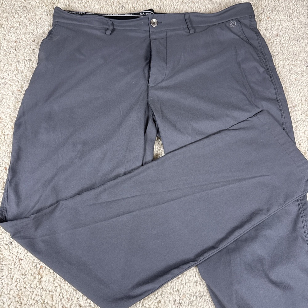 Galvin Green Golf Trousers Pants Men's 38x34 Gray Ventil8 Performance Stretch